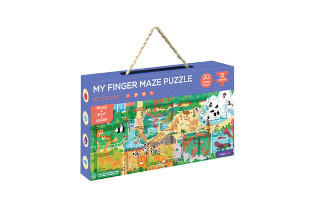 Sensory Finger Maze & Puzzle - At the Zoo image 0